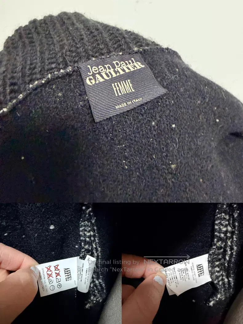 Jean Paul Gaultier Jean Paul Gaultier size F Knitted jacket, Sweater, Zip-up Size XS / US 0-2 / IT 36-38 - 8 Thumbnail