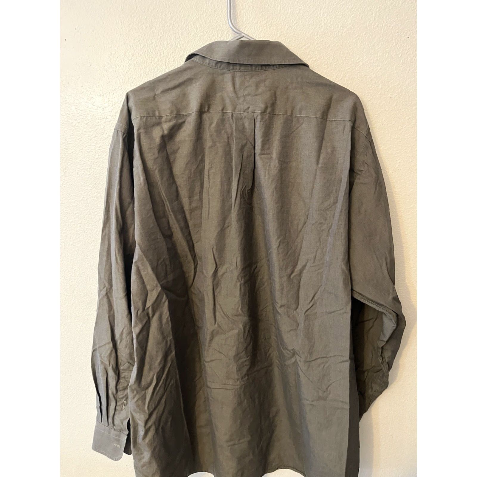 Vintage LL Bean Single Needle Tailoring Button-Up Oxford Brown Men 18-35 Regular Long Sleeve Cotton Shirt Vintage No N/A Size ONE SIZE - 2 Thumbnail