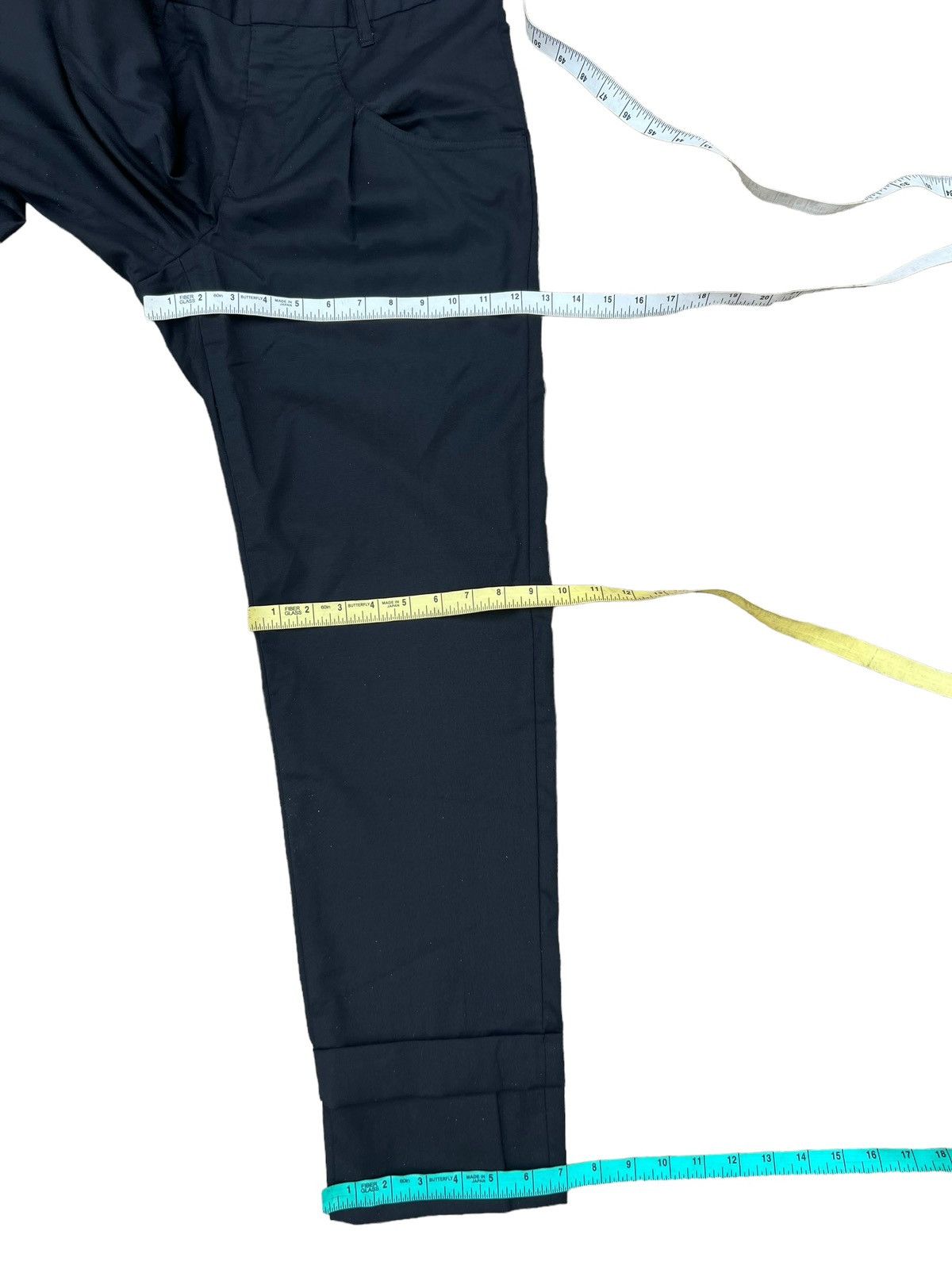 Frapbois × Issey Miyake Vintage Frapbois Japan Wool Unique Black Trouser Pant Size US 31 - 4 Thumbnail