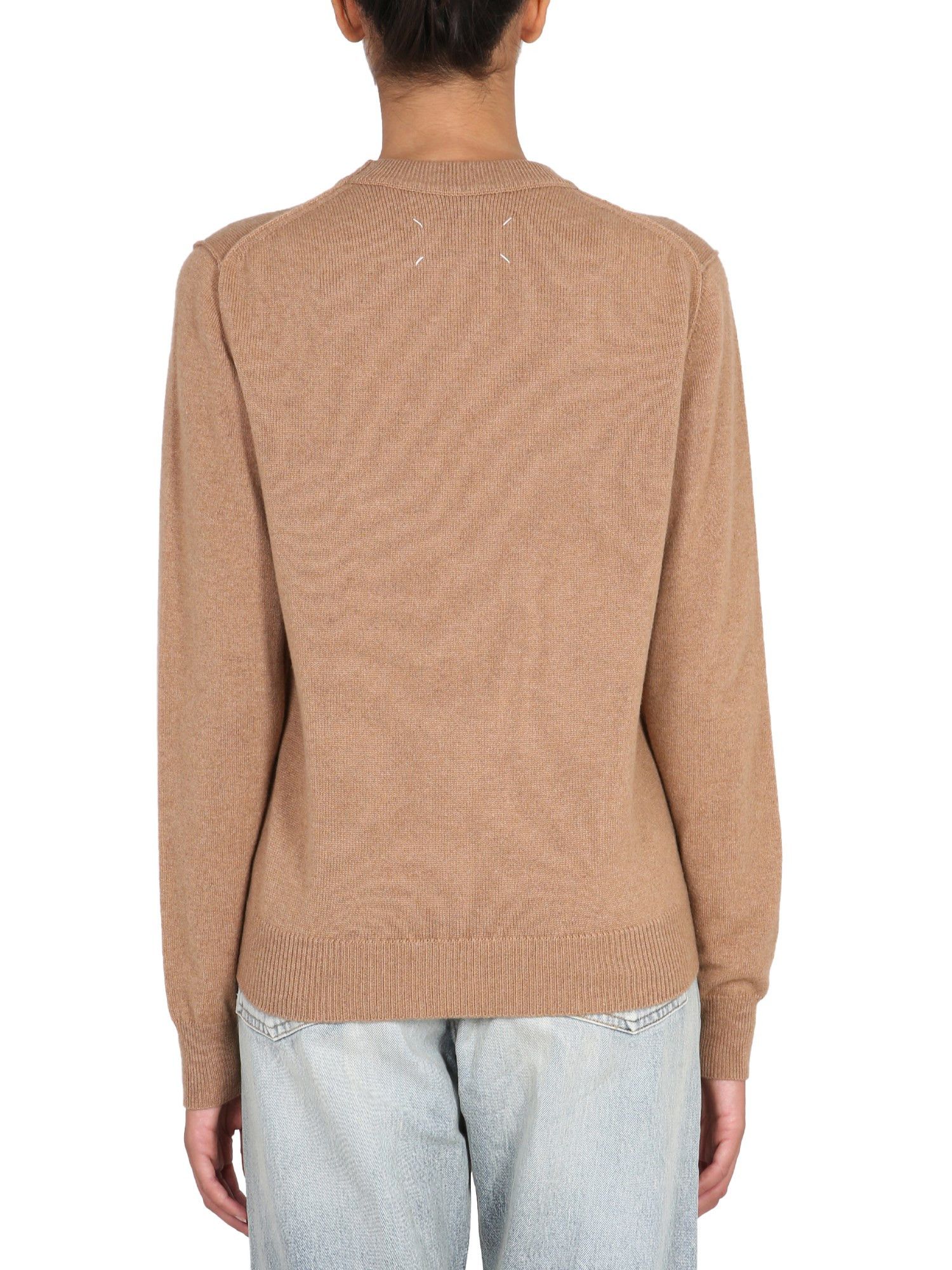 Maison Margiela o1y0625 Cashmere Blend Sweater in Camel Size L / US 10 / IT 46 - 3 Thumbnail