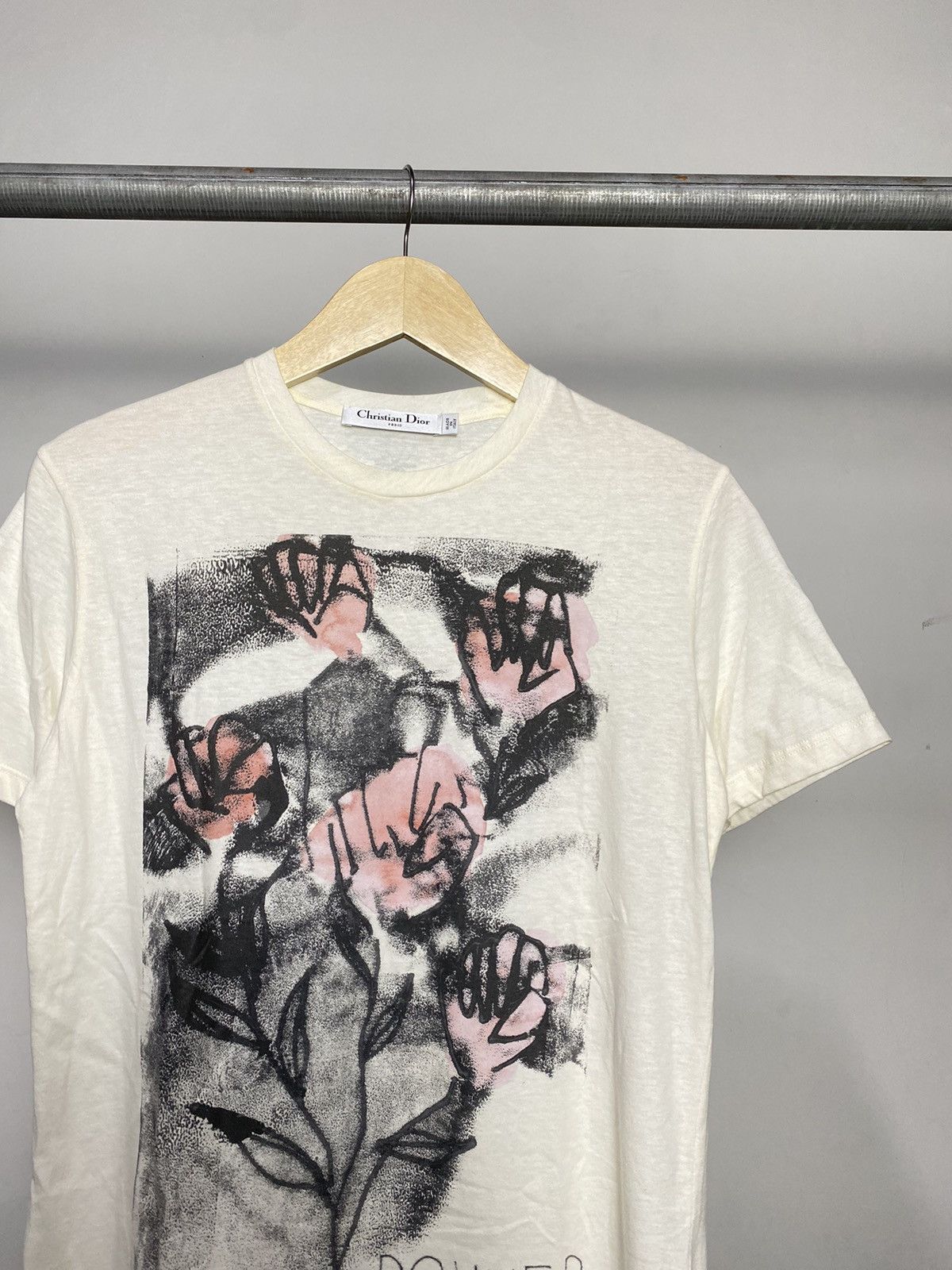 Dior SS18 Dior Feminist Flower Power Runway Tee Size US M / EU 48-50 / 2 - 2 Thumbnail