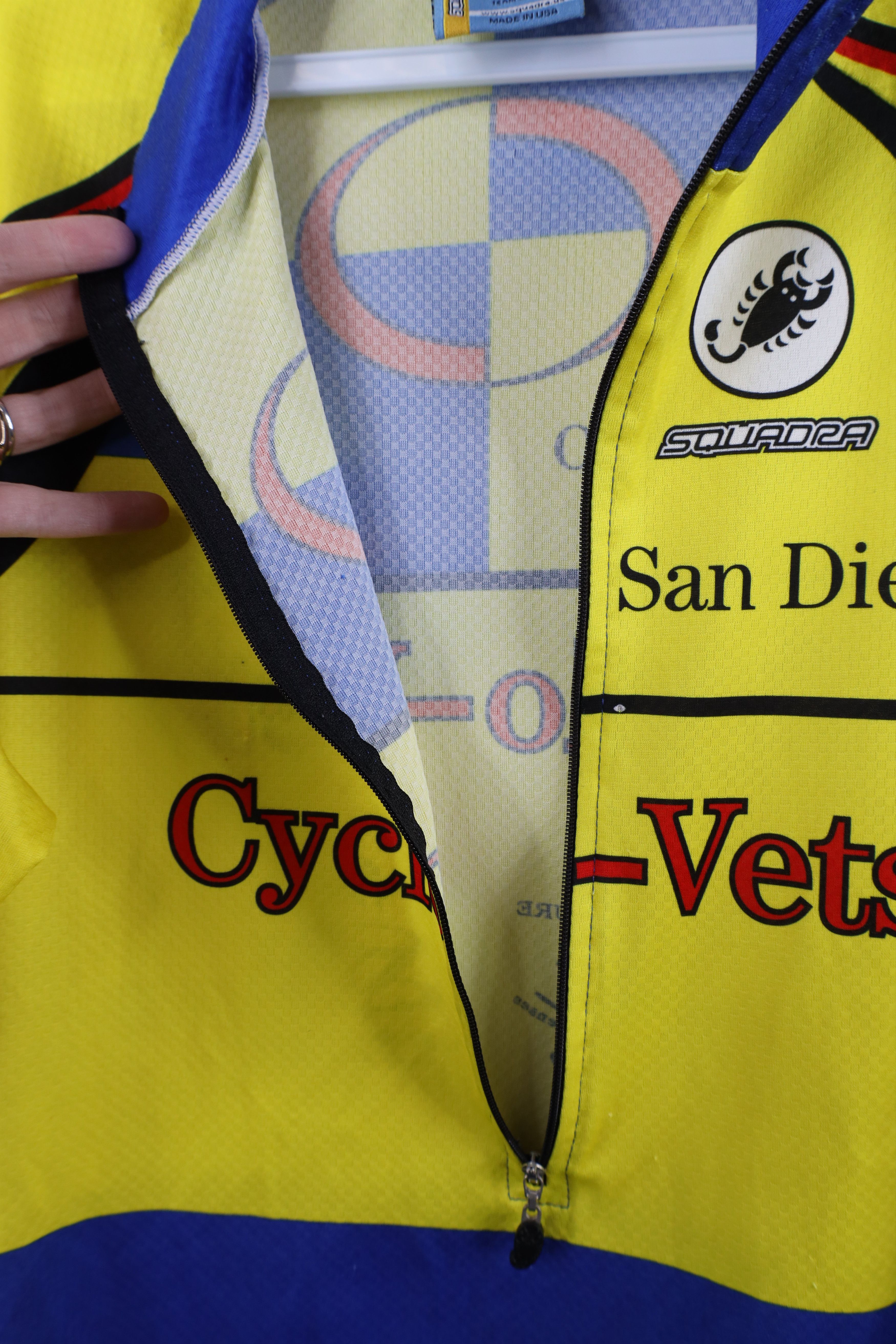 Vintage Squadra San Diego DLS USA Pro Racing Cycling Jersey USA Size US L / EU 52-54 / 3 - 9 Thumbnail