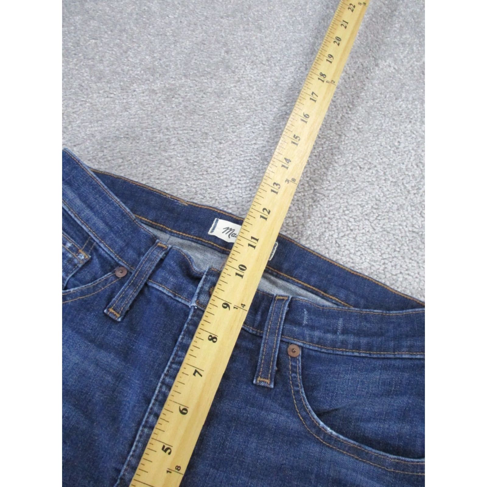 Madewell Madewell Jeans Womens 29 Dark Wash Denim Distressed Skinny Size 29" - 7 Thumbnail