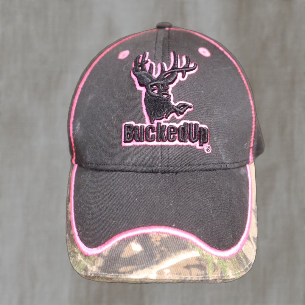 Pinko Bucked Up Camo Pink Baseball Cap Hat Hunting Deer Adult Adjustable Hat Woman Multicolor Hunting Deer Women Adjustable Cap Size ONE SIZE - 1 Thumbnail
