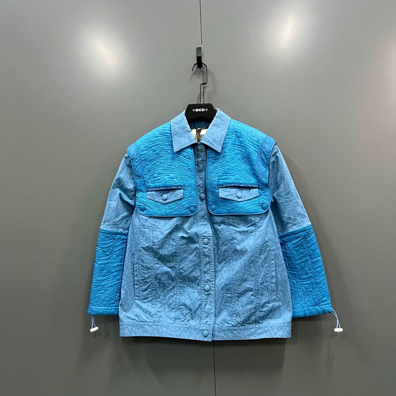 Fendi FENDI Blue Monogram Print Jacket Size US S / EU 44-46 / 1 - 1 Thumbnail