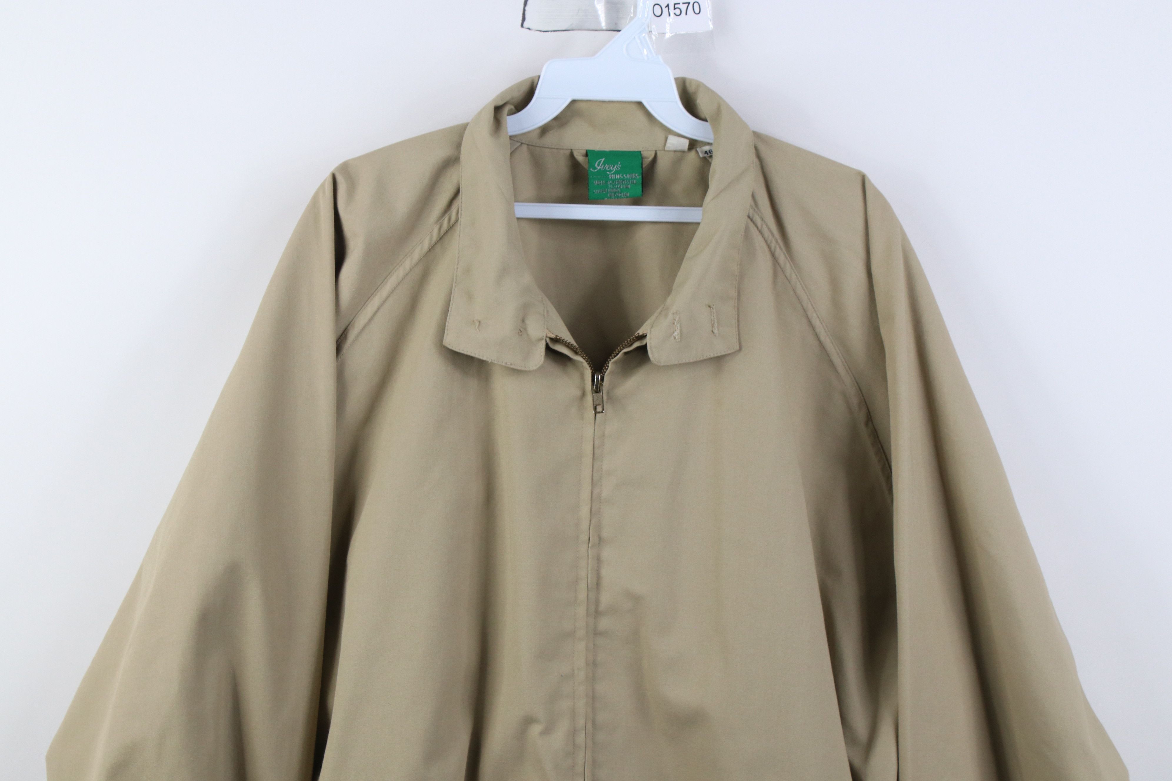 Vintage Vintage 70s Streetwear Canvas Cafe Racer Bomber Jacket Beige Size US XXL / EU 58 / 5 - 2 Thumbnail