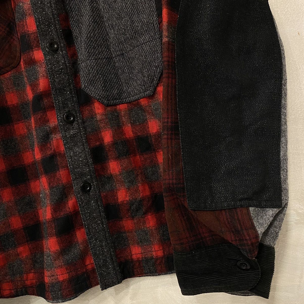 Junya Watanabe Junya Watanabe Eye CDG Man x Pendleton Wool Patchwork Shirt Size US M / EU 48-50 / 2 - 2 Thumbnail