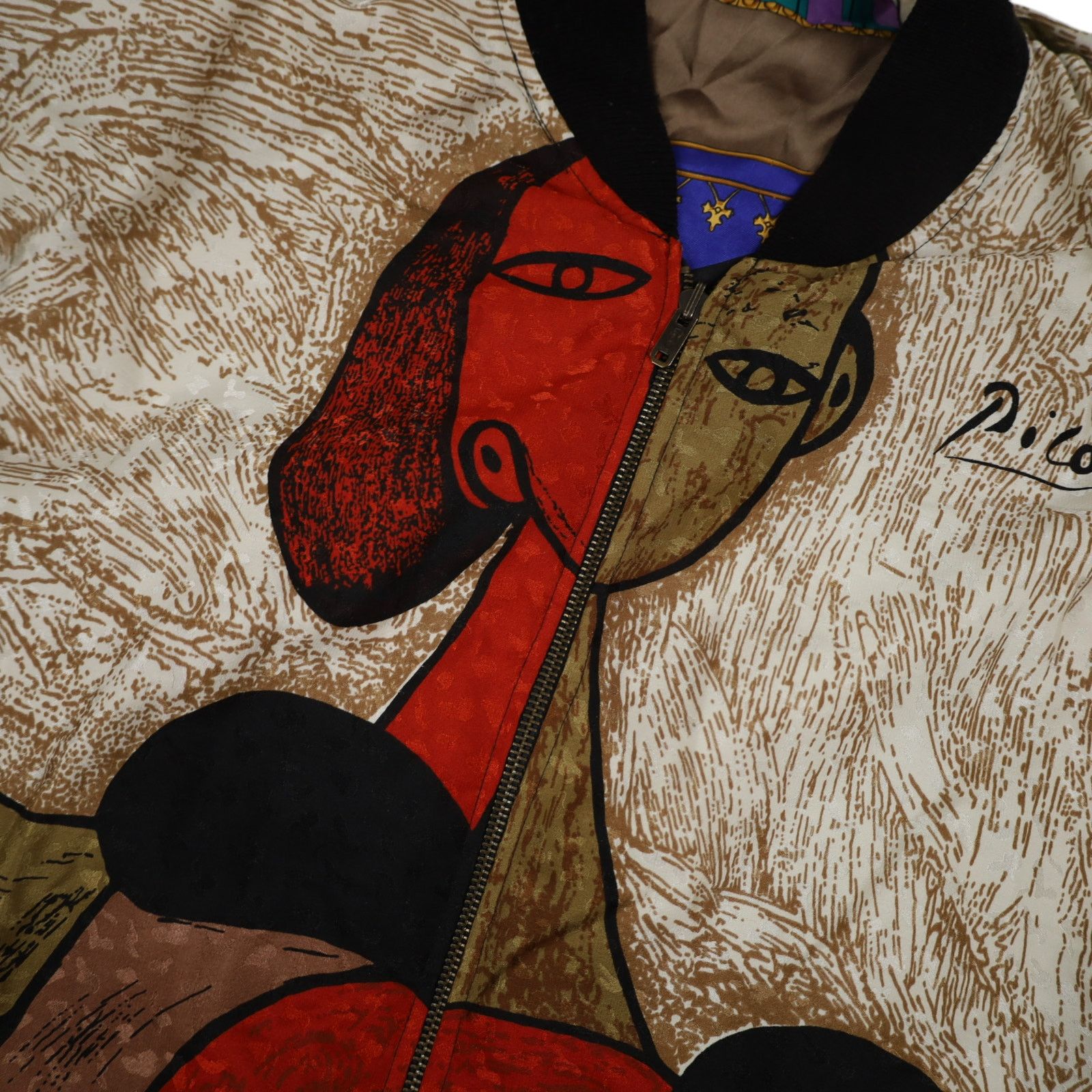 Vintage Vintage Picasso Abstract Art Reversible Jacket Size US L / EU 52-54 / 3 - 5 Thumbnail