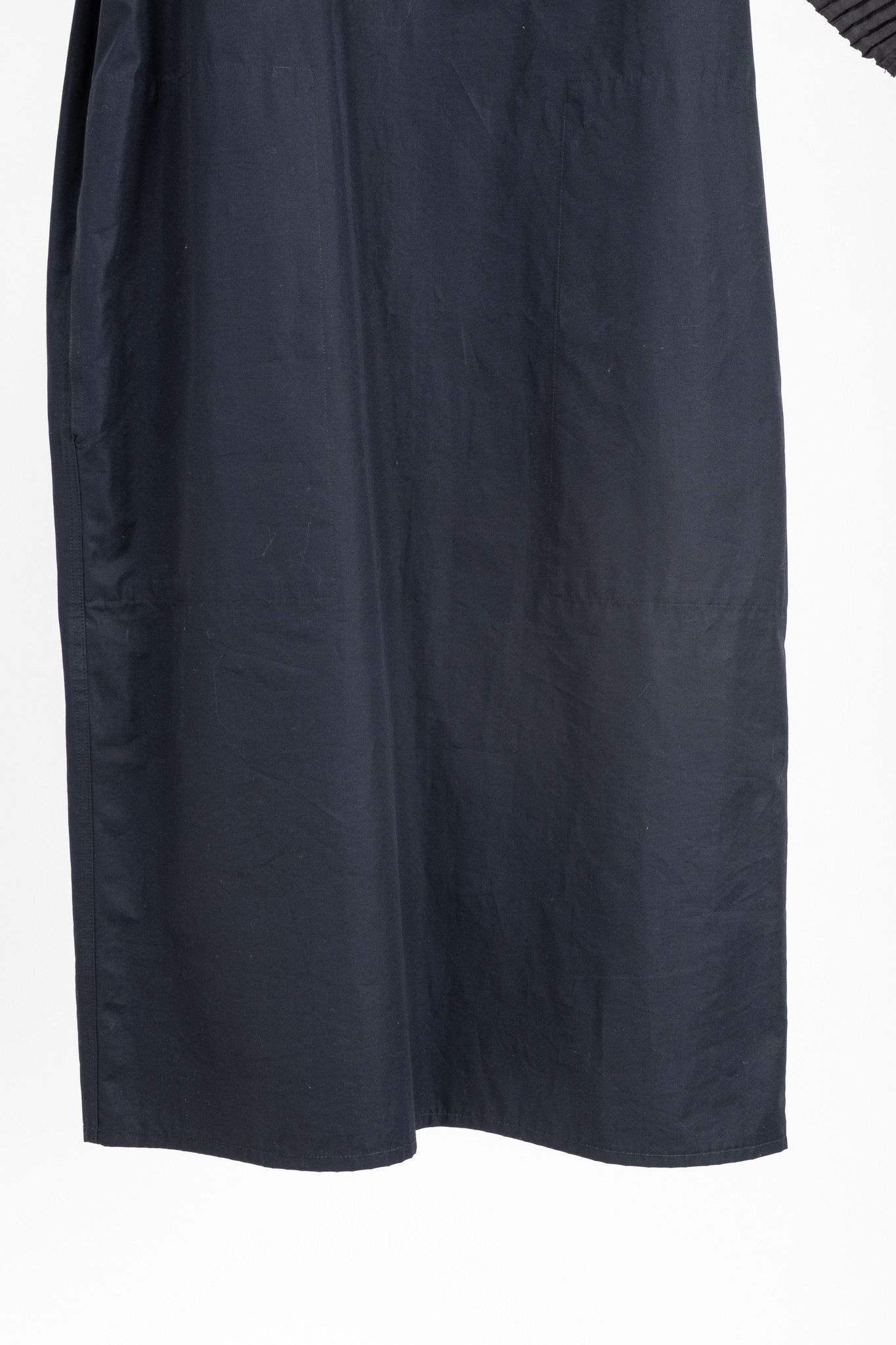 SOFIE D'HOORE Sofie D'Hoore Navy Cotton Pleated-Sleeve Midi Shift Dress Size L / US 10 / IT 46 - 6 Thumbnail