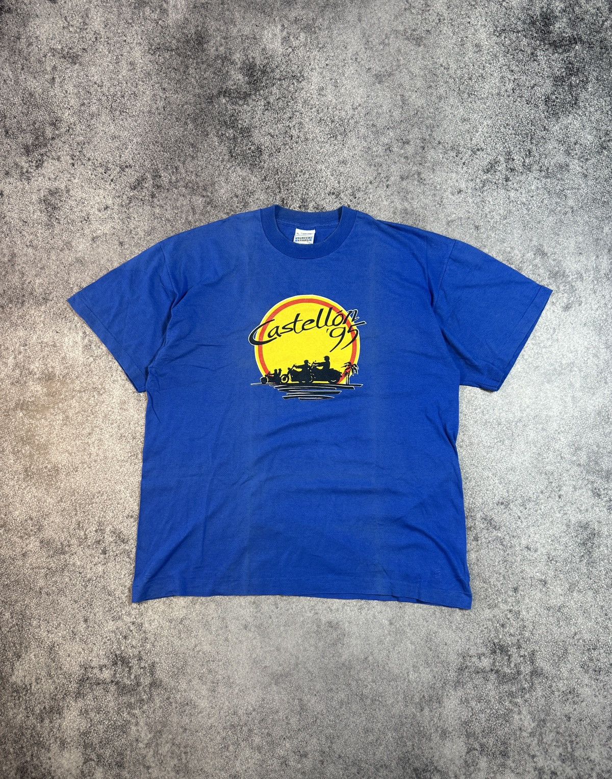 Harley Davidson × Vintage Vintage Harley Davidson Castellon 95 t-shirt Streetwear XL Size US XL / EU 56 / 4 - 1 Thumbnail