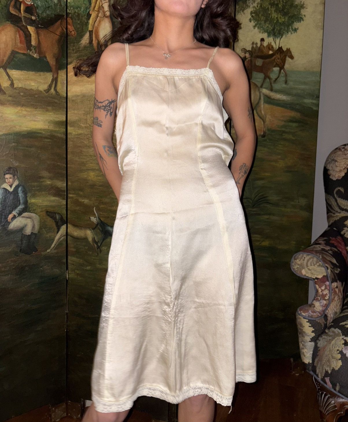 Vintage Vintage silk nightwear Size S / US 4 / IT 40 - 2 Thumbnail