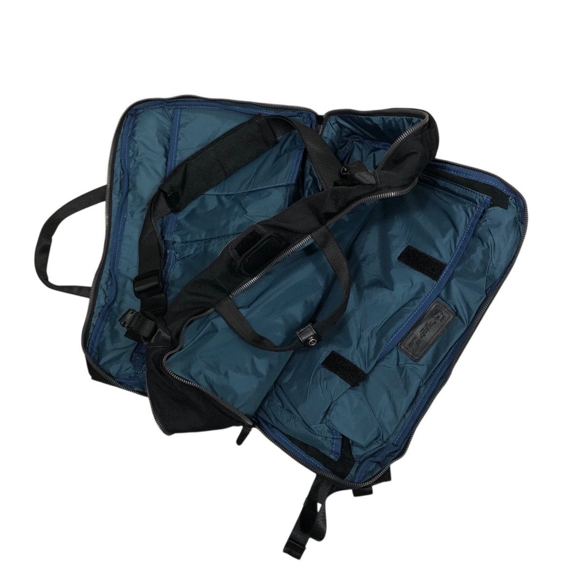 Japanese Brand 📌Rich Black Vintage Multi Use Back Pack Cordura Fabric Size ONE SIZE - 16 Thumbnail