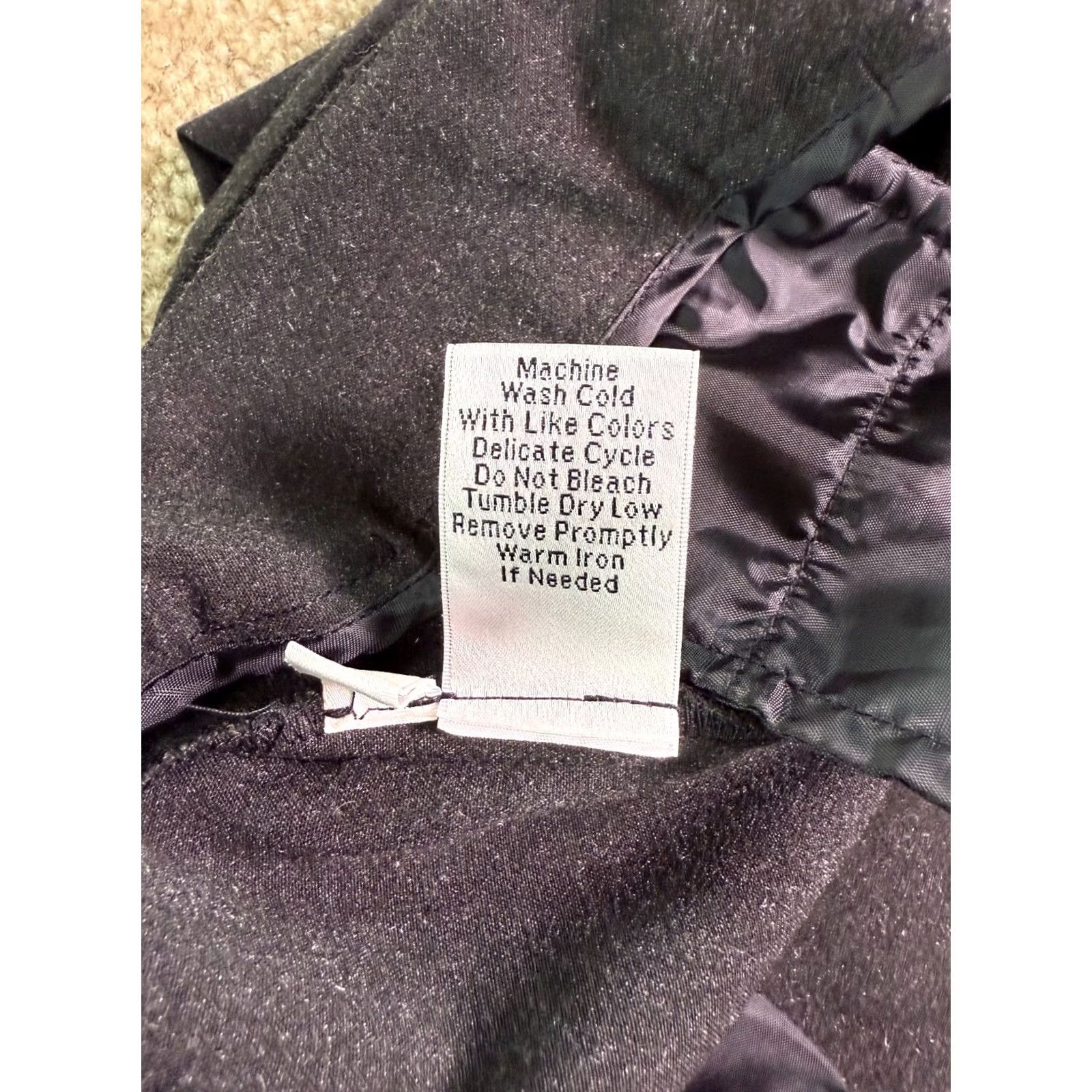 Vintage Cabi Women’s Dress Pants Black Knit Flat Front 4 Slimming Straight Leg Classic Stretch Women’s Pants Size 27" / US 4 / IT 40 - 7 Thumbnail
