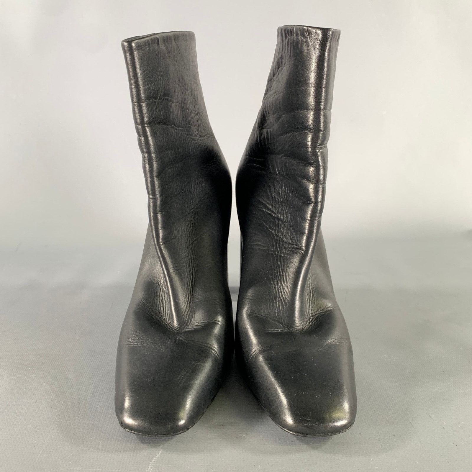 Tom Ford TOM FORD Size 7 Black Leather Solid Zip Up Boots Size US 7 / IT 37 - 4 Thumbnail