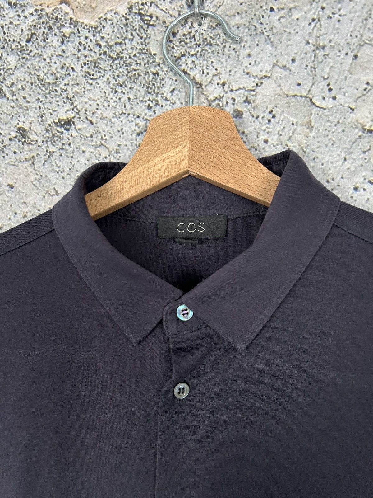 Cos COS Minimalist Scandinavian Basic Short Navy Avant Garde Size US L / EU 52-54 / 3 - 3 Thumbnail