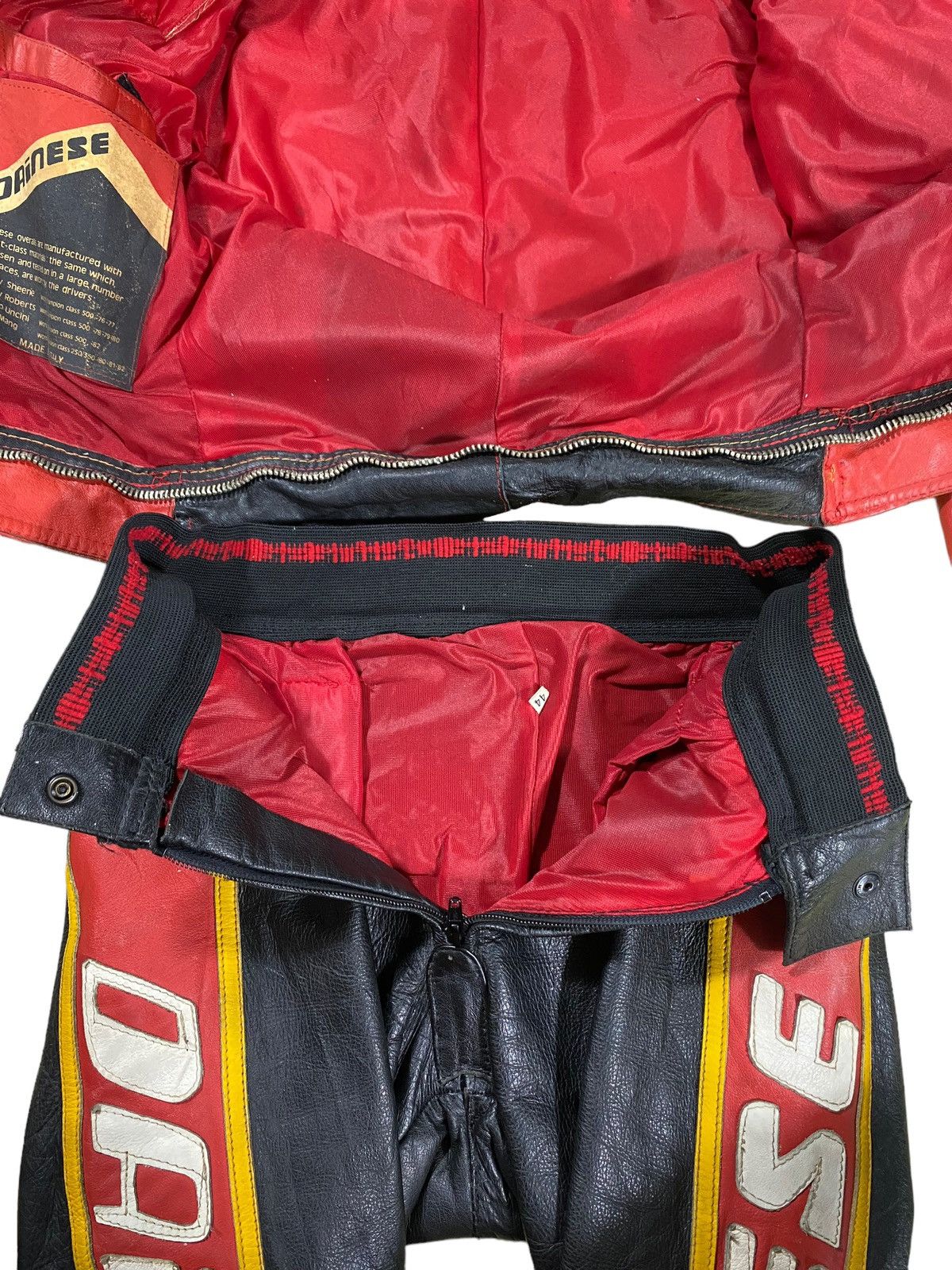 Dainese × Vintage Vintage 80s Dainese Overall Riding Suit Class Leather Size US S / EU 44-46 / 1 - 10 Thumbnail