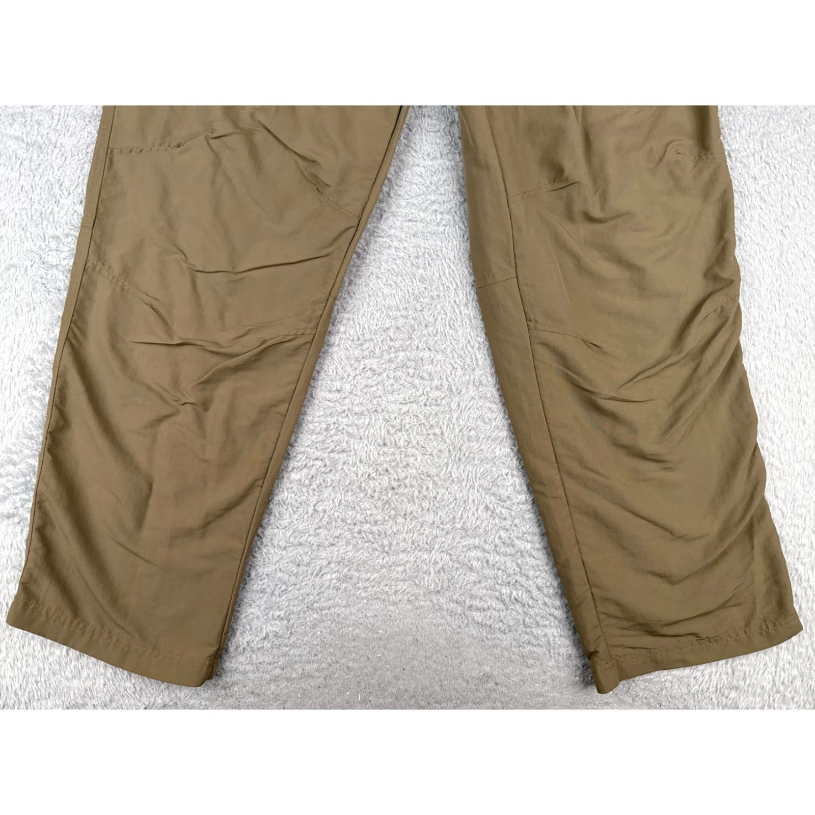 Vintage White Sierra Pants Mens Large Beige Cargo 100% Nylon Hiking Fishing Camp 36x31 Size US 33 - 2 Thumbnail