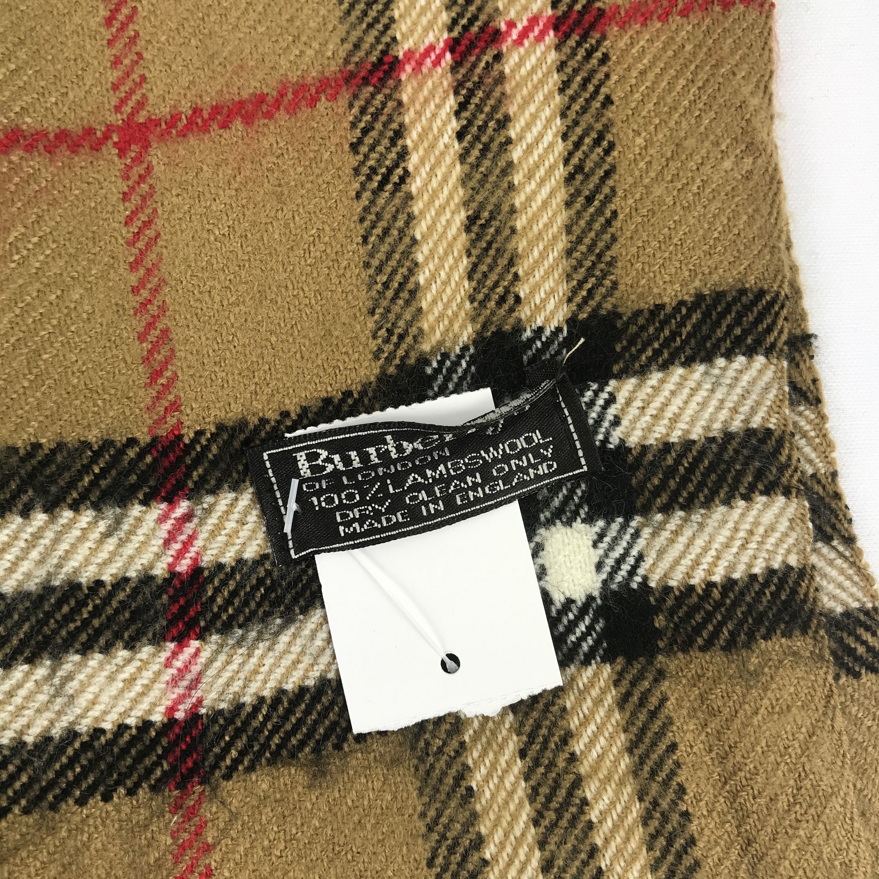 Burberry Vintage Burberry Scarf Nova Check Muffler Winter Wool . Size ONE SIZE - 4 Thumbnail