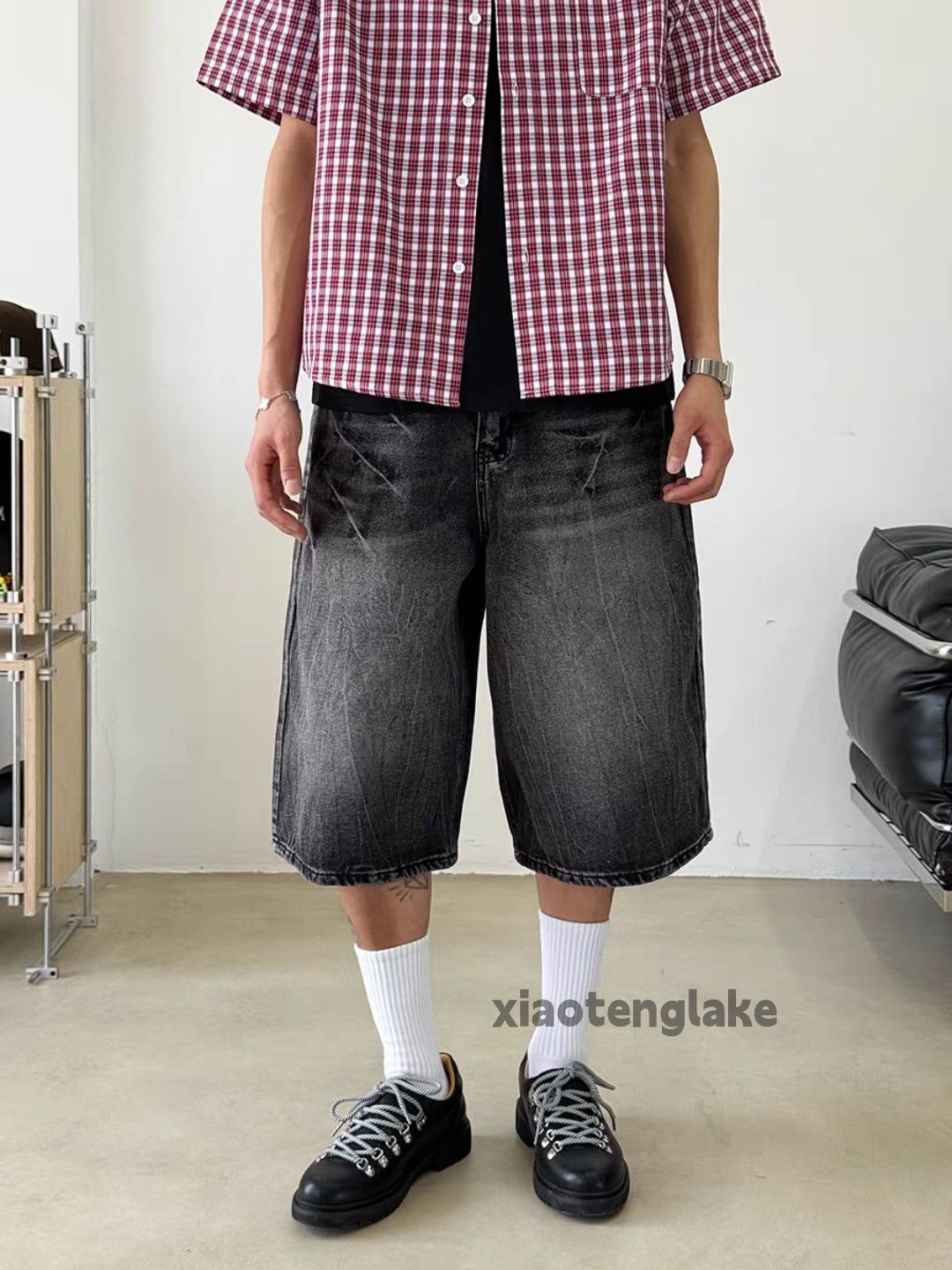 Vintage Unisex outdoor utility loose baggy skate hiphop shorts Size US 30 / EU 46 - 5 Thumbnail