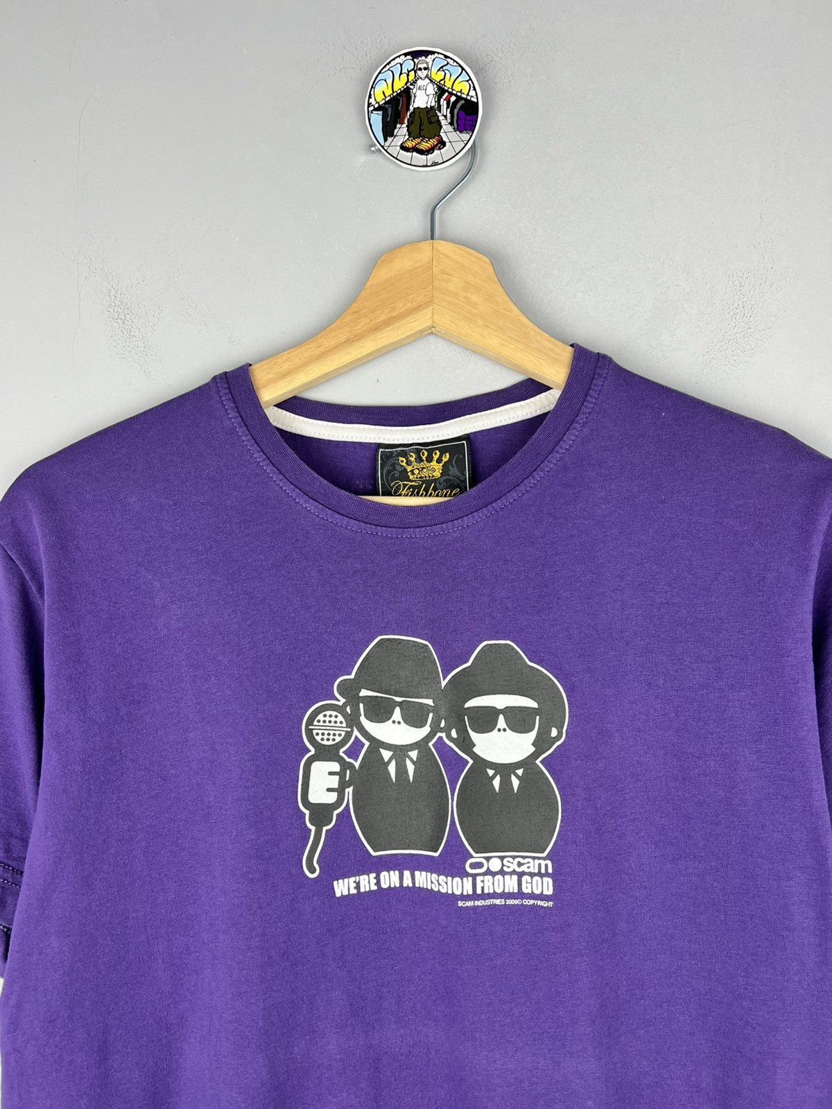 Designer × Vintage Fishbone Scam 2009 Short Sleeve T shirt Size US S / EU 44-46 / 1 - 4 Thumbnail
