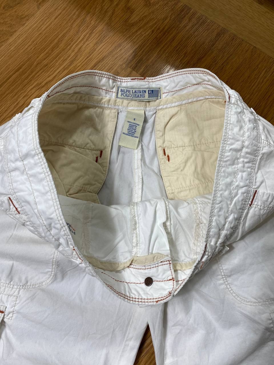 Japanese Brand × Polo Ralph Lauren Gothicana Y2K Bondage Gothic Multipocket Cargo Shorts Size US 30 / EU 46 - 17 Thumbnail
