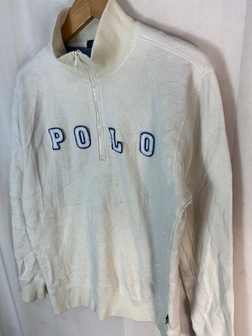 Japanese Brand Polo spellout half zipper sweatshirt by polo British country Size US M / EU 48-50 / 2 - 2 Thumbnail