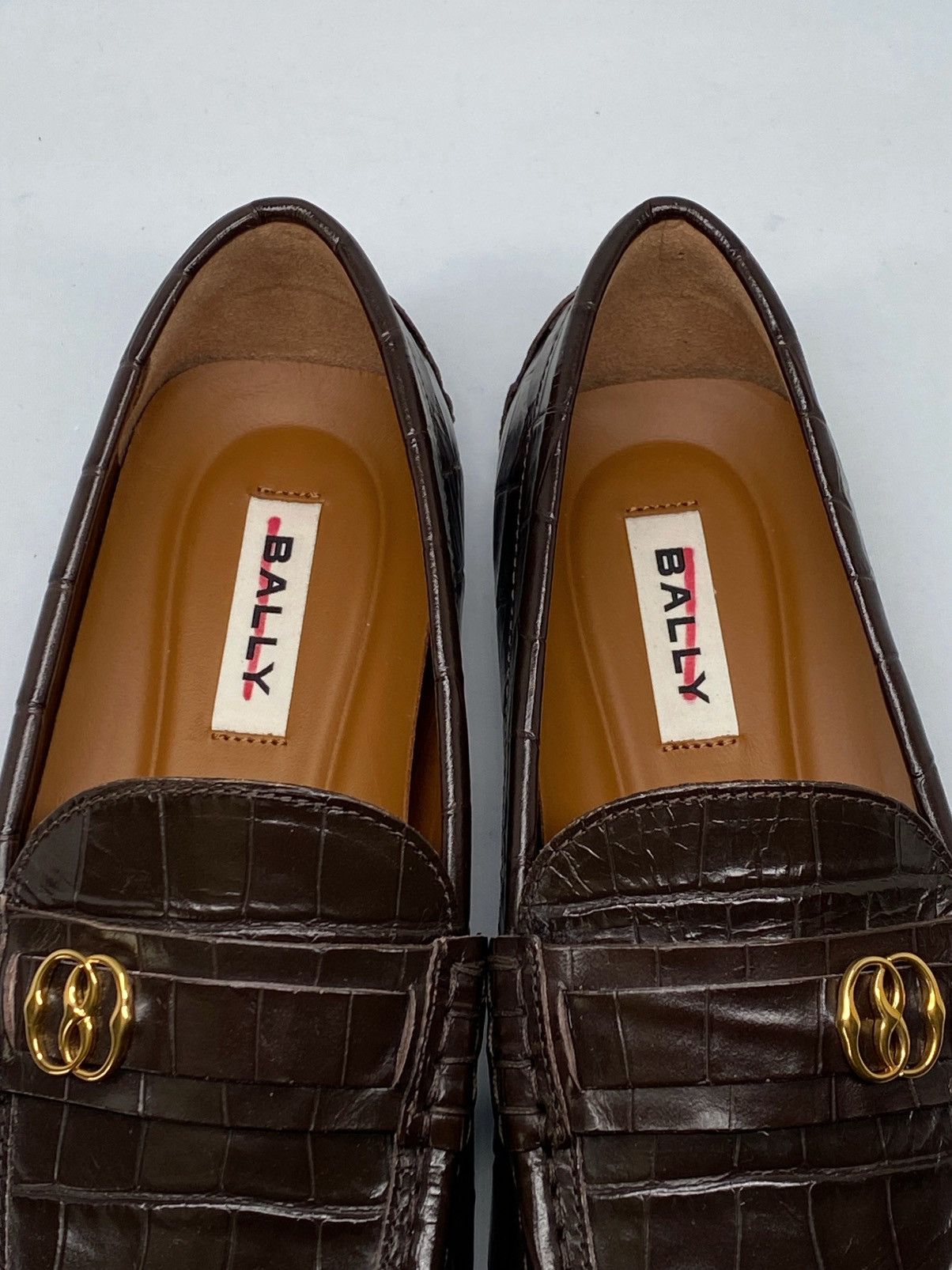 Bally Bally Keeper Croc-Embossed Leather Driving Loafers size 7.5 Size US 7.5 / EU 40-41 - 10 Thumbnail