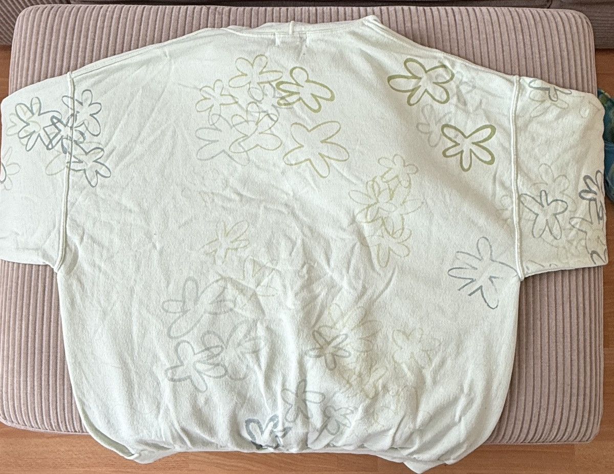 Collina Strada Green Flower Hoodie Size L / US 10 / IT 46 - 3 Thumbnail