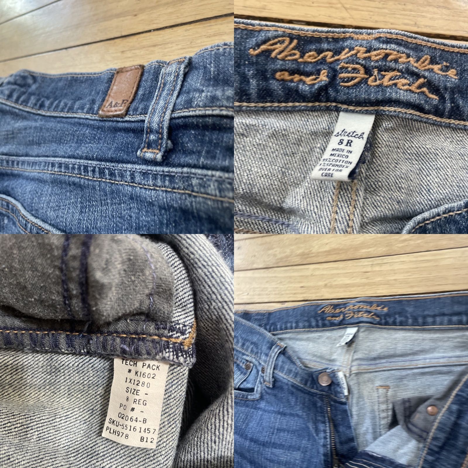 Abercrombie & Fitch VINTAGE Abercrombie & Fitch Erin Low Rise Jeans Women 8 R Vintage Y2K Rare Blue Straight Leg Jeans Size 30" / US 8 / IT 44 - 10 Thumbnail