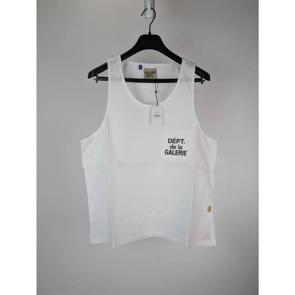 Gallery Dept. o1rshd1 Resort Sleeveless Cotton-Poplin Top in White XL Size US XL / EU 56 / 4 - 1 Thumbnail