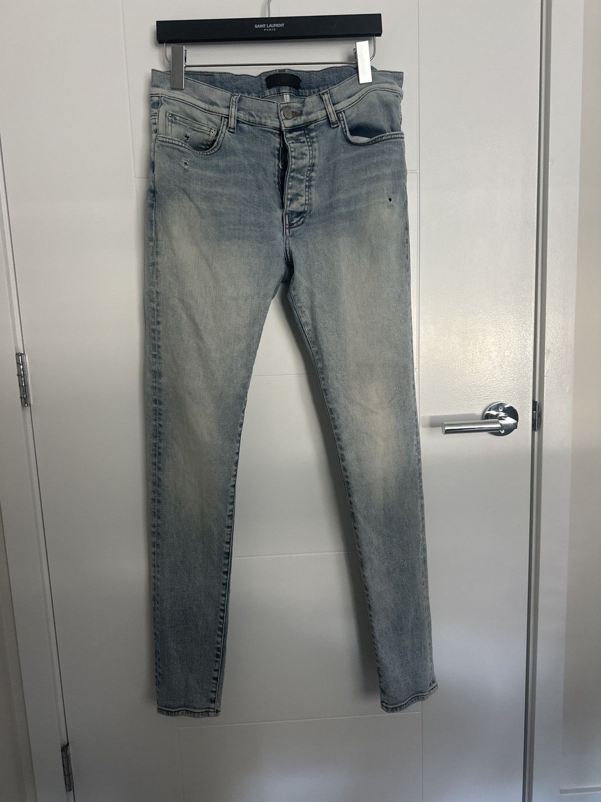 Amiri light denim stack jeans