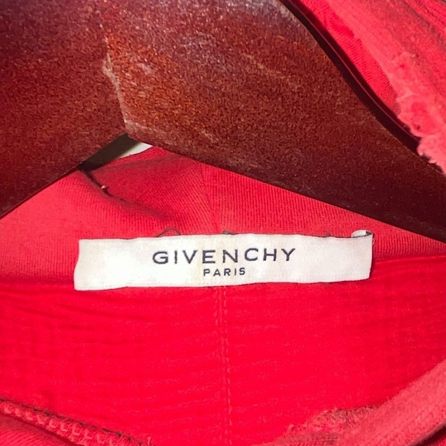 Givenchy Authentic Givenchy 17 Tisci Red Damaged Processed Hoodie Size US S / EU 44-46 / 1 - 6 Thumbnail