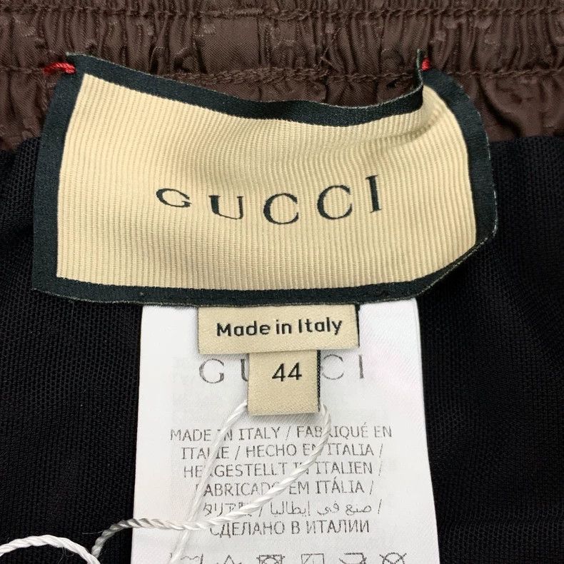 Gucci Gucci Dark brown logo dark pattern full print elastic wais Size US 28 / EU 44 - 5 Thumbnail