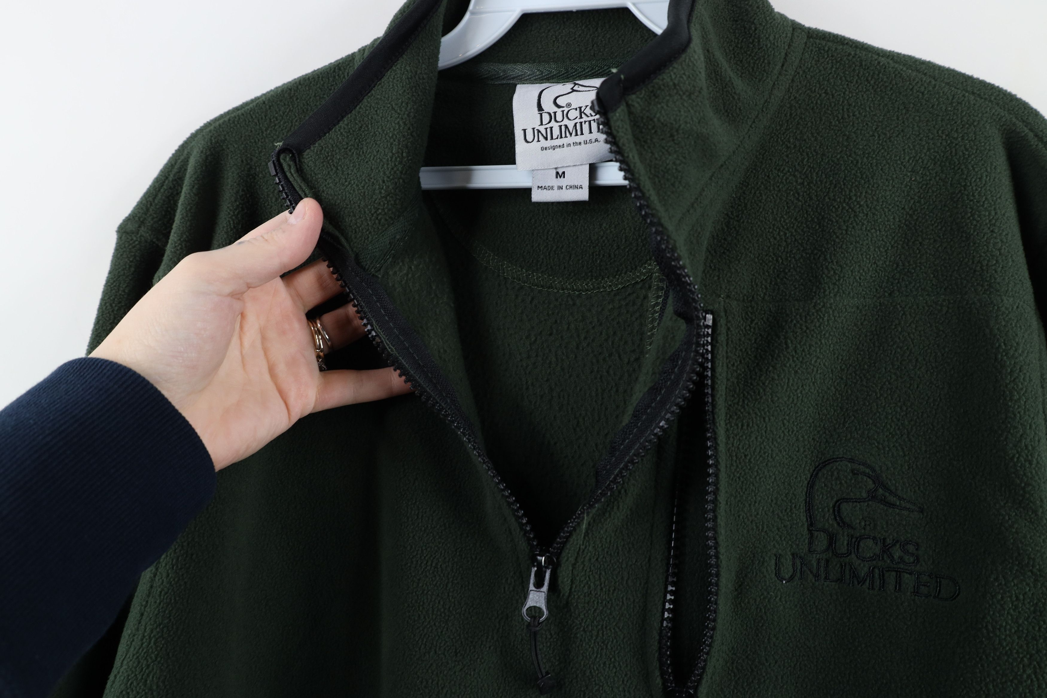 Vintage Vintage 90s Y2K Ducks Unlimited Half Zip Fleece Sweater Size US M / EU 48-50 / 2 - 8 Thumbnail
