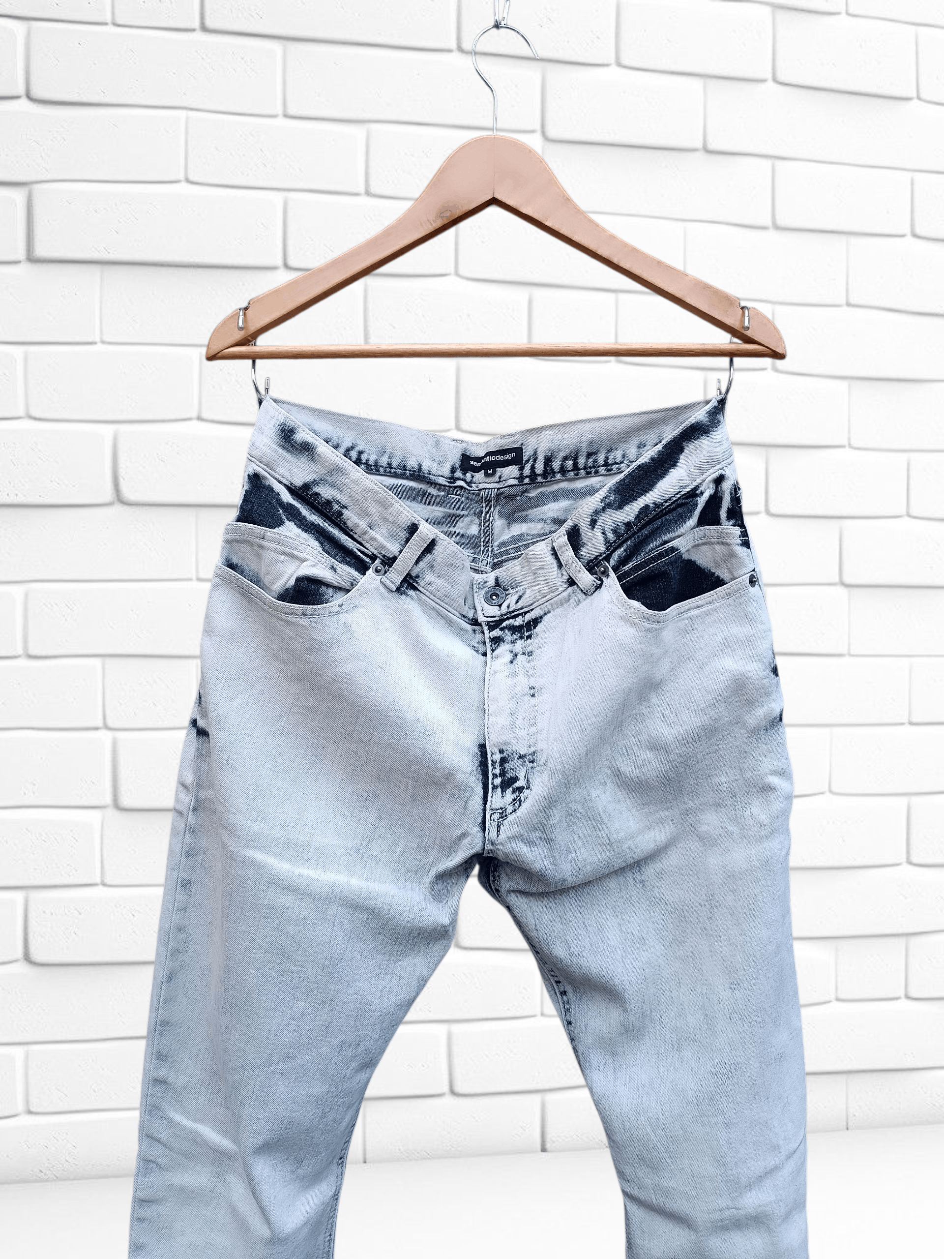 semanticdesign Vintage Sematic Design Slim Fit Curve Stretch Banana Pant Size US 31 - 2 Thumbnail