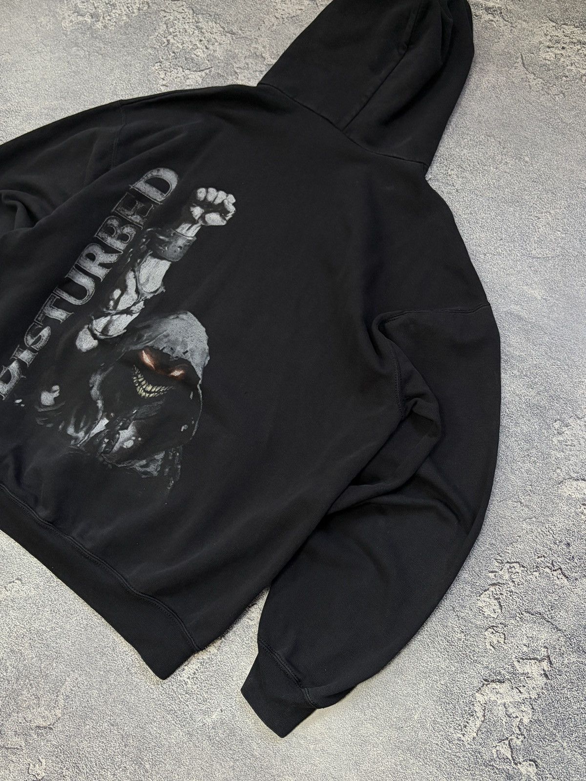 Vintage Vintage Disturbed Hoodie Black Rock Band Tour Merch 2000s XL Size US XL / EU 56 / 4 - 17 Thumbnail
