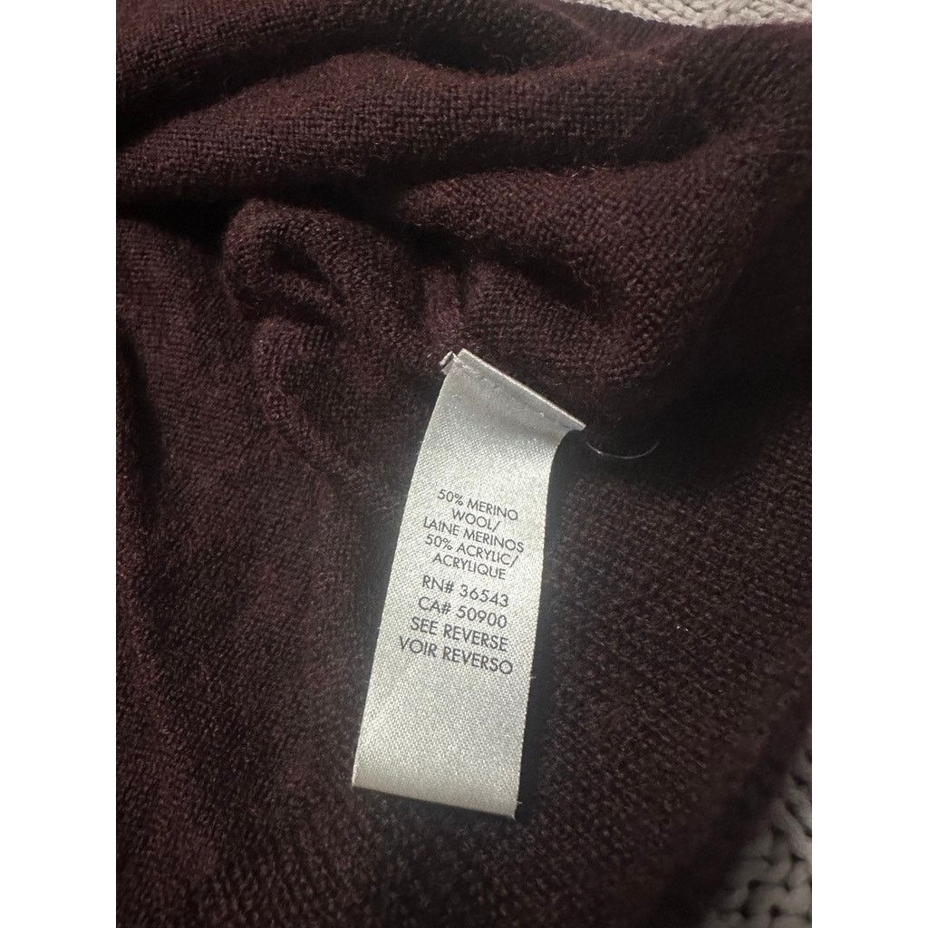Calvin Klein Calvin Klein maroon varsity wool button down cardigan size L Size US L / EU 52-54 / 3 - 5 Thumbnail