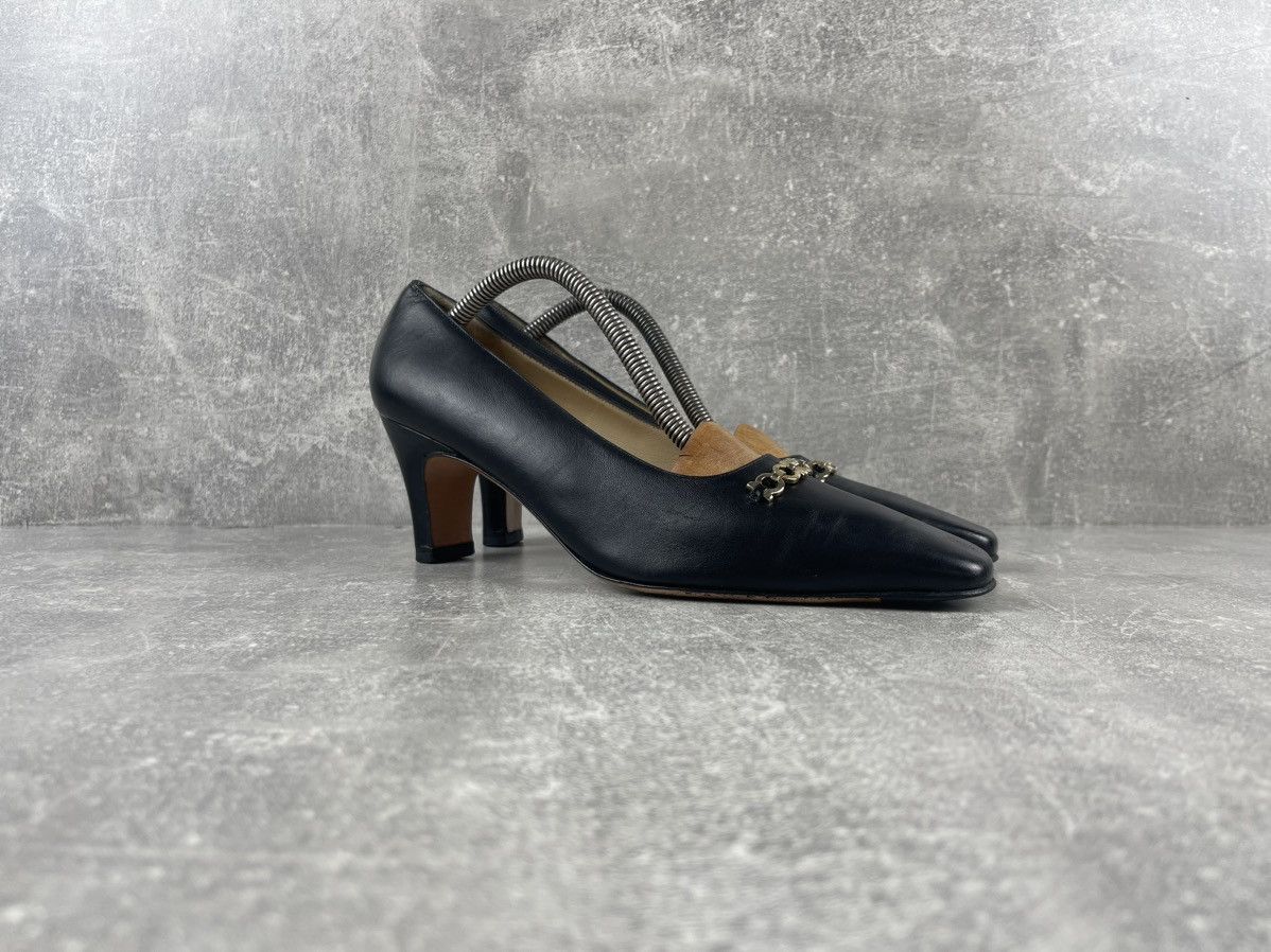 Salvatore Ferragamo × Vintage Salvatore Ferragamo Dress / Couture Leather Shoes Size US 8.5 / IT 38.5 - 2 Thumbnail
