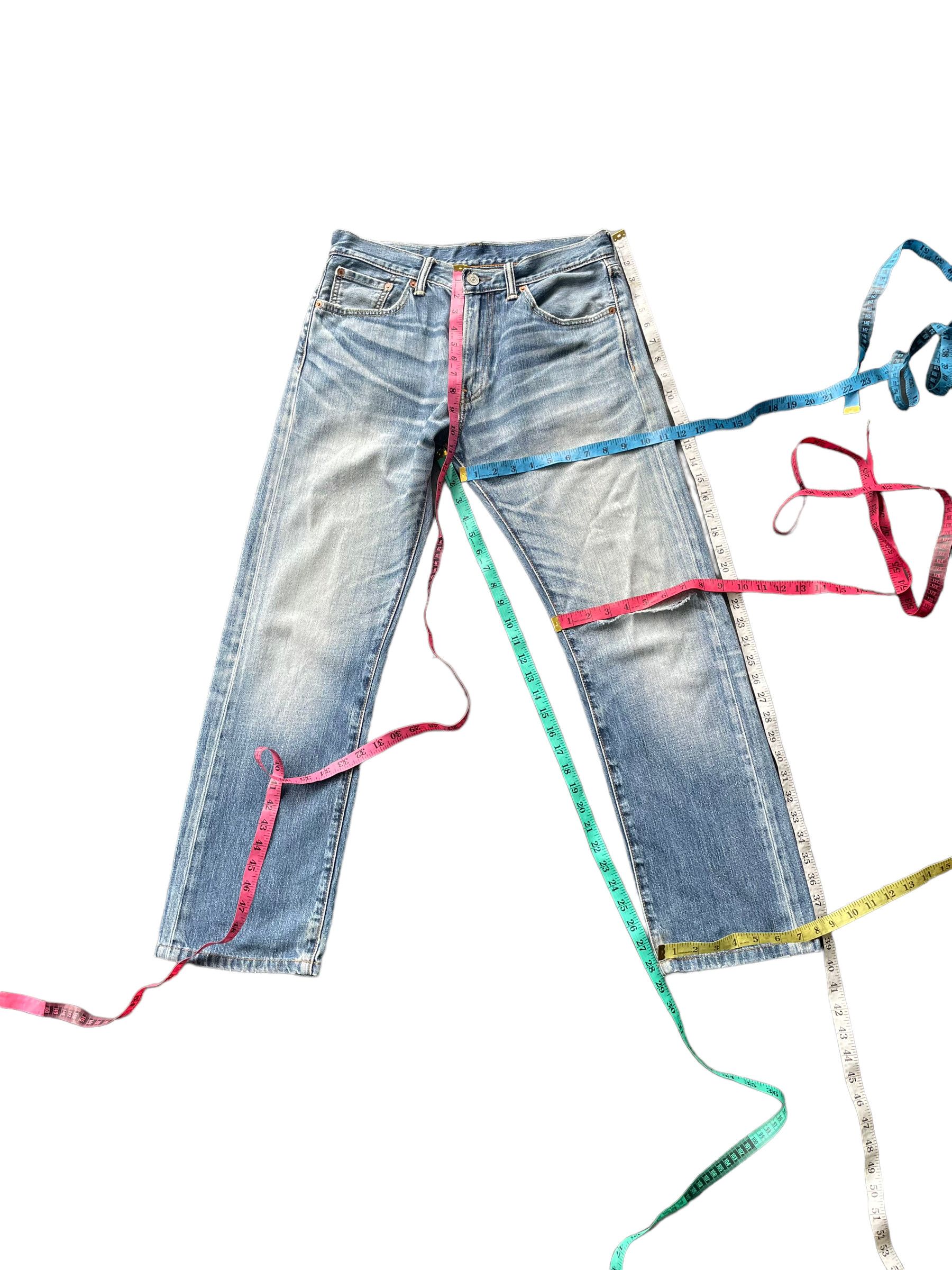 Levi's Levis 505 e Distresed Denim Size US 33 - 6 Thumbnail