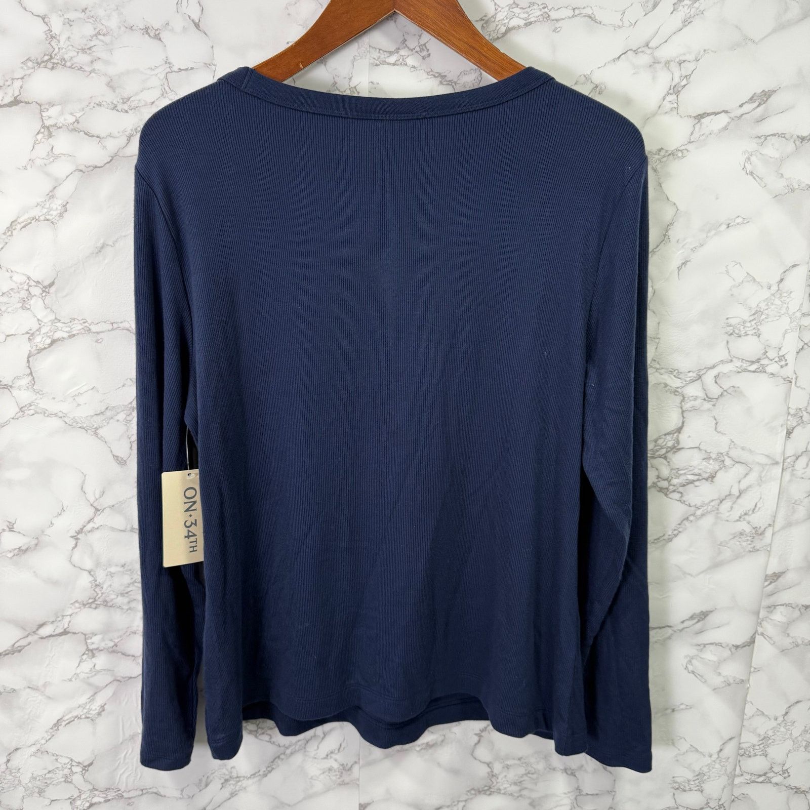 Macys On 34th Macy’s Plus Blouse Top sz 0X Stretch NEW #G532 Size XL / US 12-14 / IT 48-50 - 4 Thumbnail