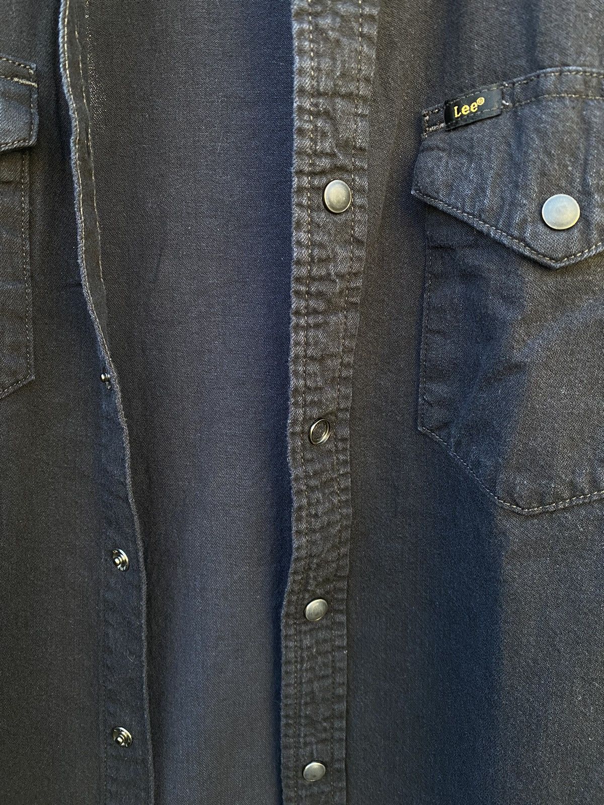 Lee × Vintage Lee Western Shirt Black Denim Size US M / EU 48-50 / 2 - 9 Thumbnail