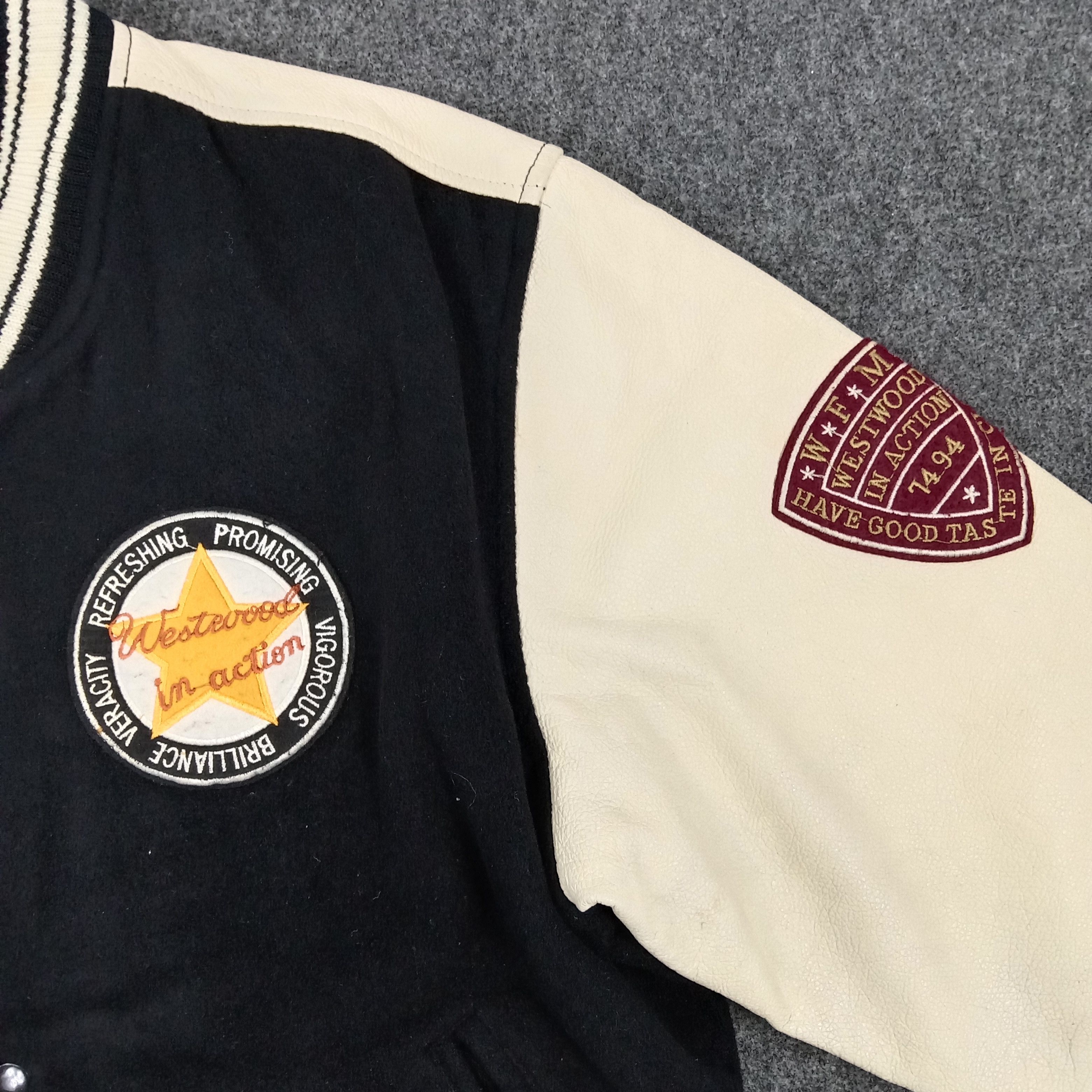 Vintage Westwood In Action American Style Varsity Jacket Size US XL / EU 56 / 4 - 4 Thumbnail