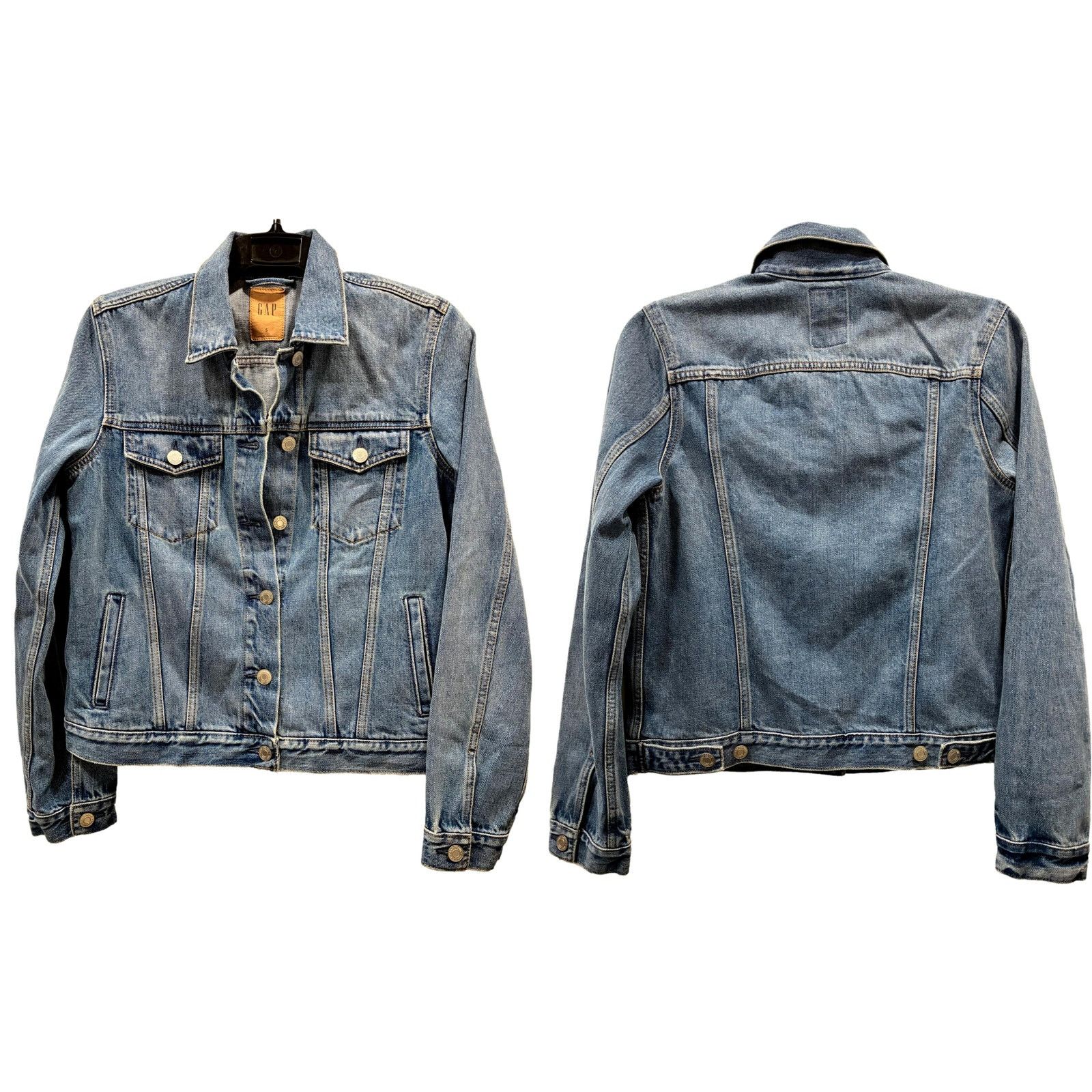 Gap Gap Y2K Denim Jacket Women’s Small Stonewashed Blue Size XS / US 0-2 / IT 36-38 - 4 Thumbnail