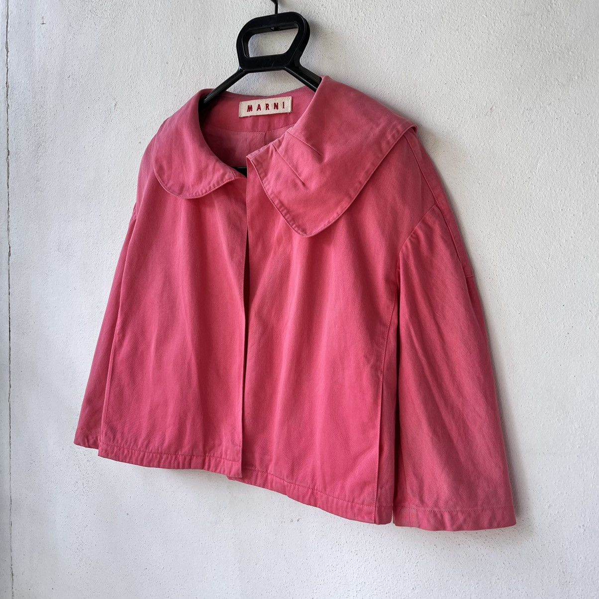 Marni Marni Cropped Peter Pan Collar Cotton Jacket Made in Italy Size XS / US 0-2 / IT 36-38 - 2 Thumbnail