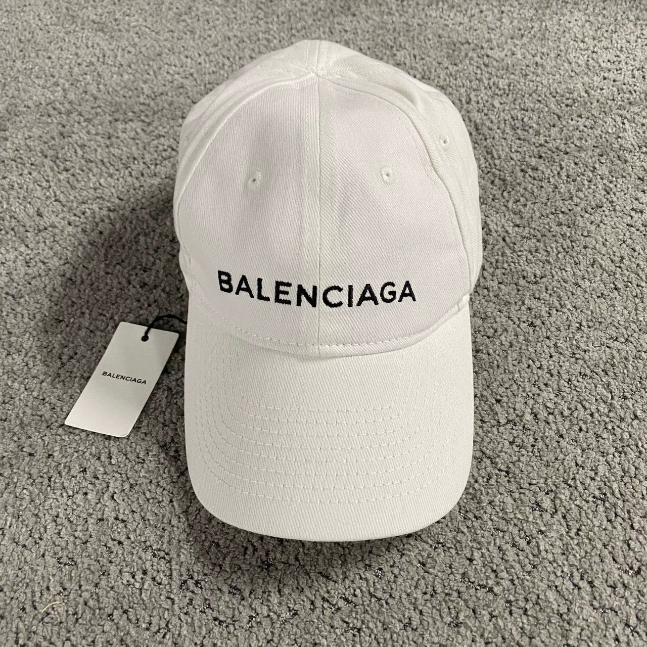 Balenciaga × Playstation Balenciaga x PS5 - White Cap | Grailed