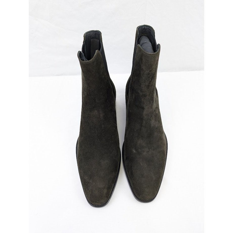 Saint Laurent Paris o1rshd1 Wyatt 40 Chelsea Cachemire Boots in Sabble Brown Size US 11 / EU 44 - 16 Thumbnail