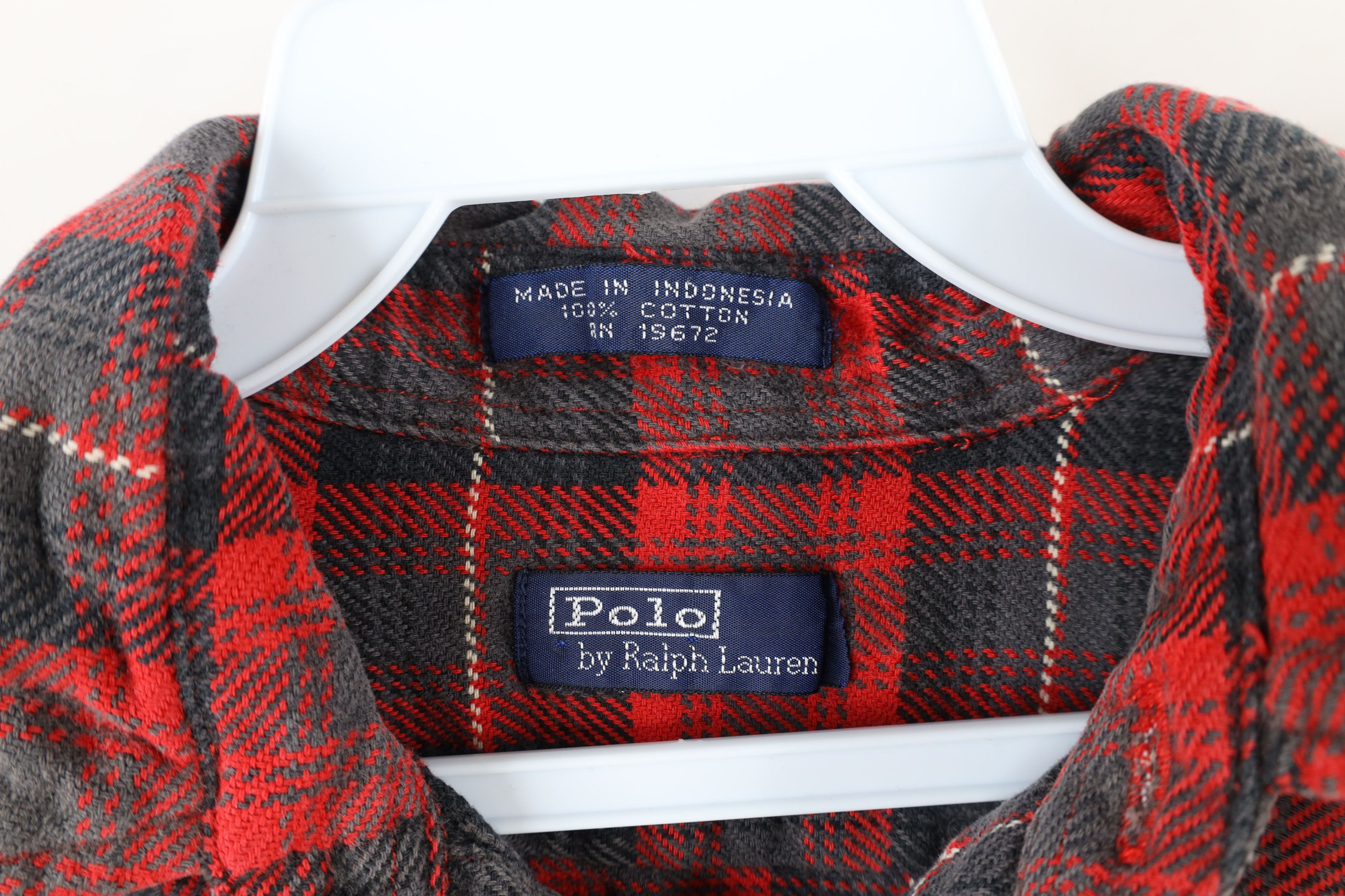 Polo Ralph Lauren Vintage 80s Ralph Lauren Spell Flannel Button Shirt Plaid Size US S / EU 44-46 / 1 - 11 Thumbnail