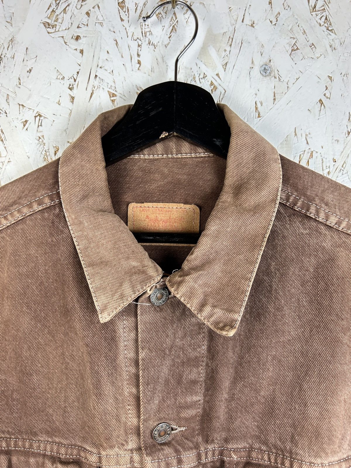 90s Vintage Levi’s 70503 02 Brown Trucker Denim Jacket M