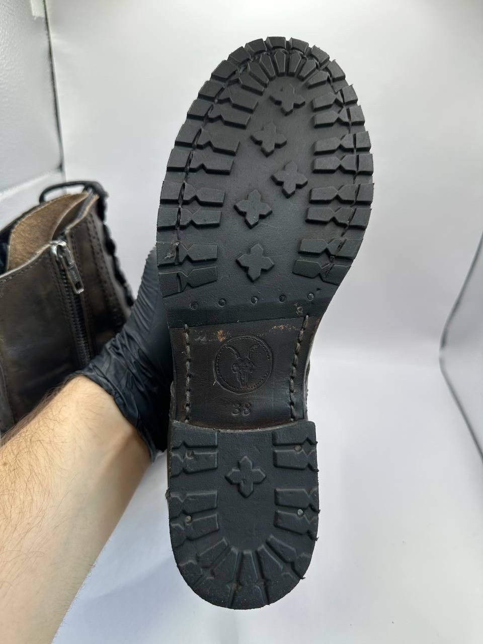 Allsaints AllSaints Leather Military Brogue Boots Lampo Combat Size US 7.5 / IT 37.5 - 9 Thumbnail