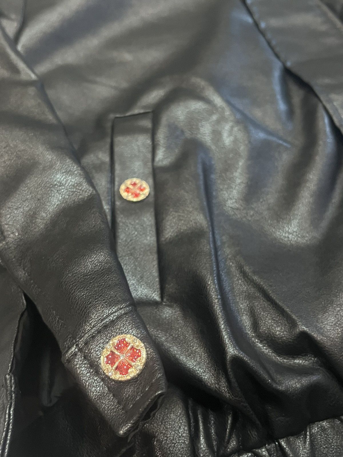 Other Leather black jacket in streetwear style unisex Size US M / EU 48-50 / 2 - 6 Thumbnail